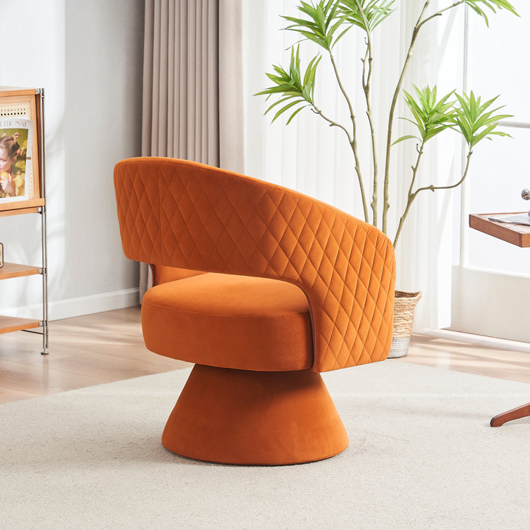 Jayonn Upholstered Swivel Armchair